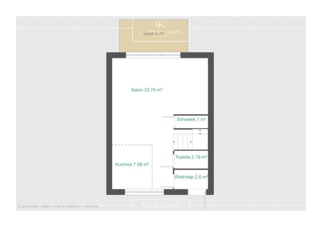 dom szeregowy, 4 pokoje Koninko, ul. Wiosenna. Zdjęcie 19