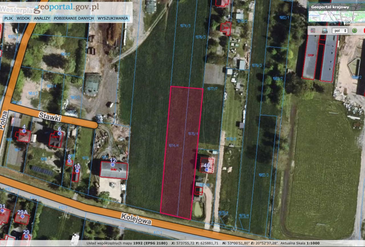 Działka budowlana Przasnysz, ul. Mazowiecka. Zdjęcie 2