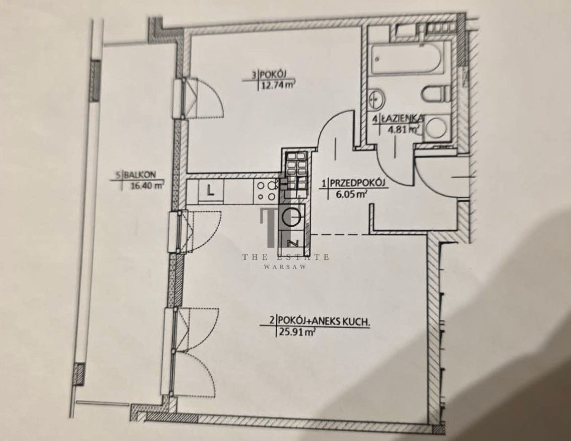 Mieszkanie 2-pokojowe Warszawa Wilanów, ul. Adama Branickiego. Zdjęcie 15