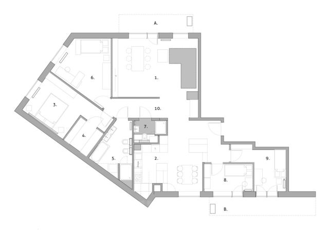 Mieszkanie 5-pokojowe Kraków Dębniki, ul. Karola Bunscha. Zdjęcie 9