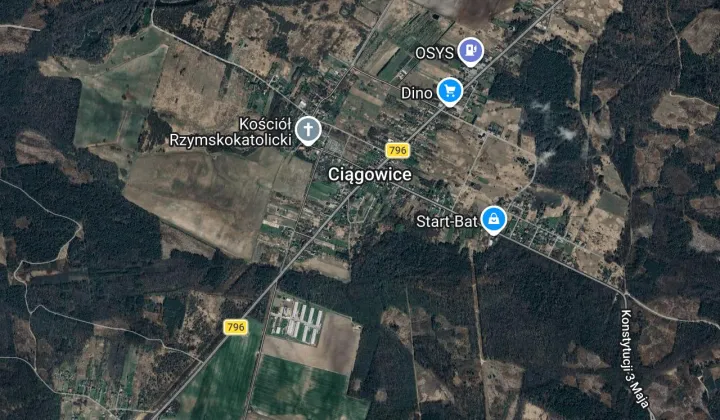 Działka budowlana Ciągowice, ul. 1 Maja