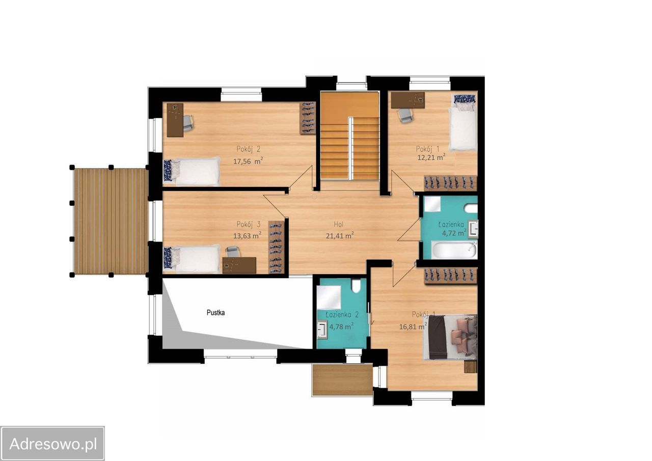 bliźniak, 5 pokoi Warszawa Radość, ul. Zbójnogórska. Zdjęcie 3