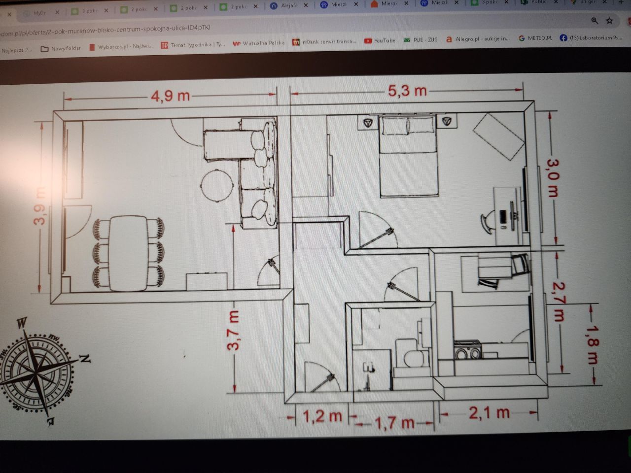 Mieszkanie 2-pokojowe Warszawa Muranów, ul. Stanisława Dubois. Zdjęcie 15