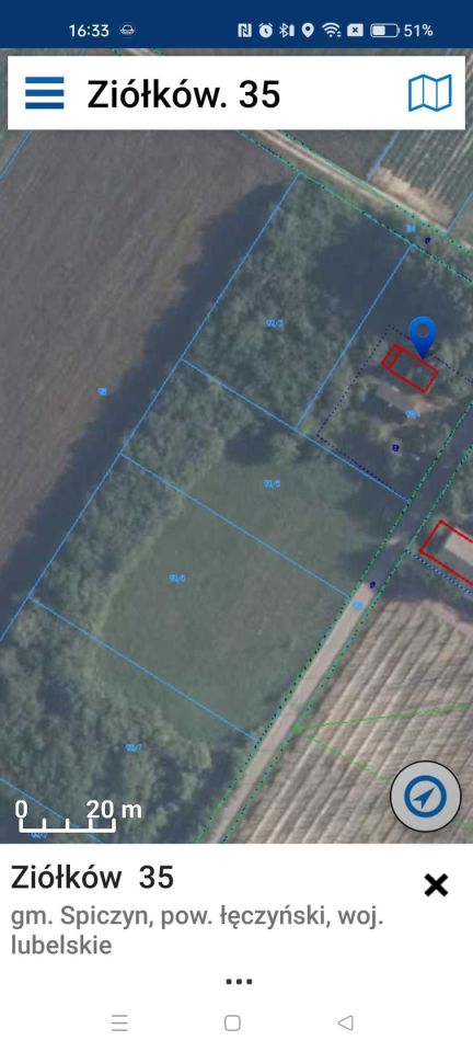 Działka budowlana Ziółków