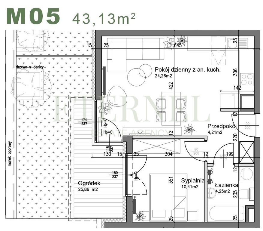 Mieszkanie 2-pokojowe Kraków Czyżyny, ul. Śliwkowa. Zdjęcie 2