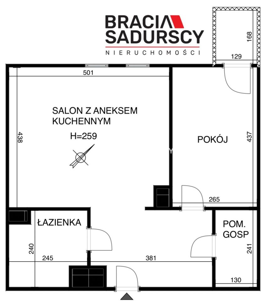 Mieszkanie 2-pokojowe Kraków Podgórze, ul. Zabłocie. Zdjęcie 24