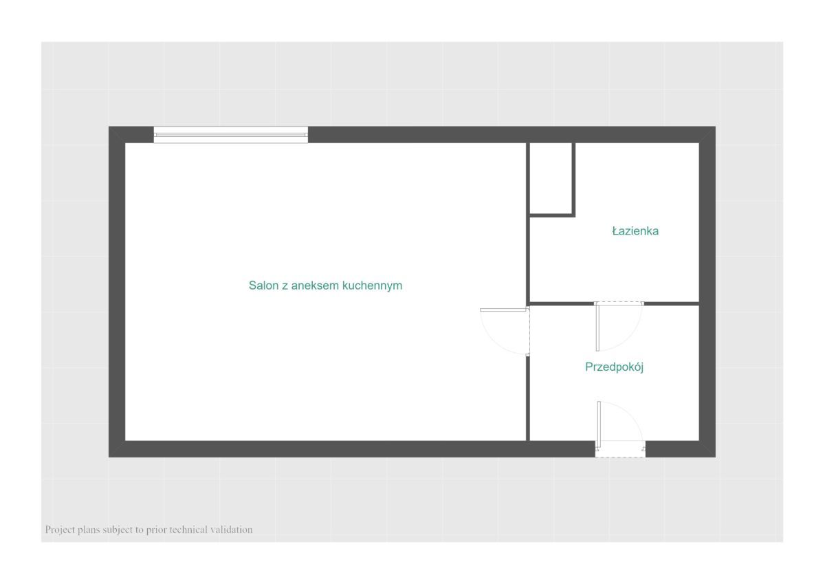 Mieszkanie 1-pokojowe Poznań Łazarz, ul. Józefa Chełmońskiego. Zdjęcie 14