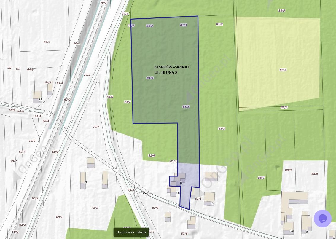 Działka inwestycyjna Marków-Świnice, Długa. Zdjęcie 1