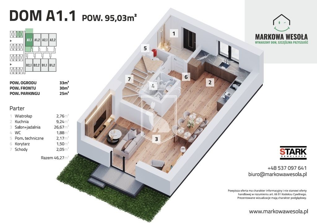 dom szeregowy, 5 pokoi Marki, ul. Wesoła. Zdjęcie 14