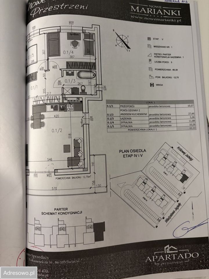 Mieszkanie 3-pokojowe Świecie, ul. Władysława Jagiełły. Zdjęcie 2