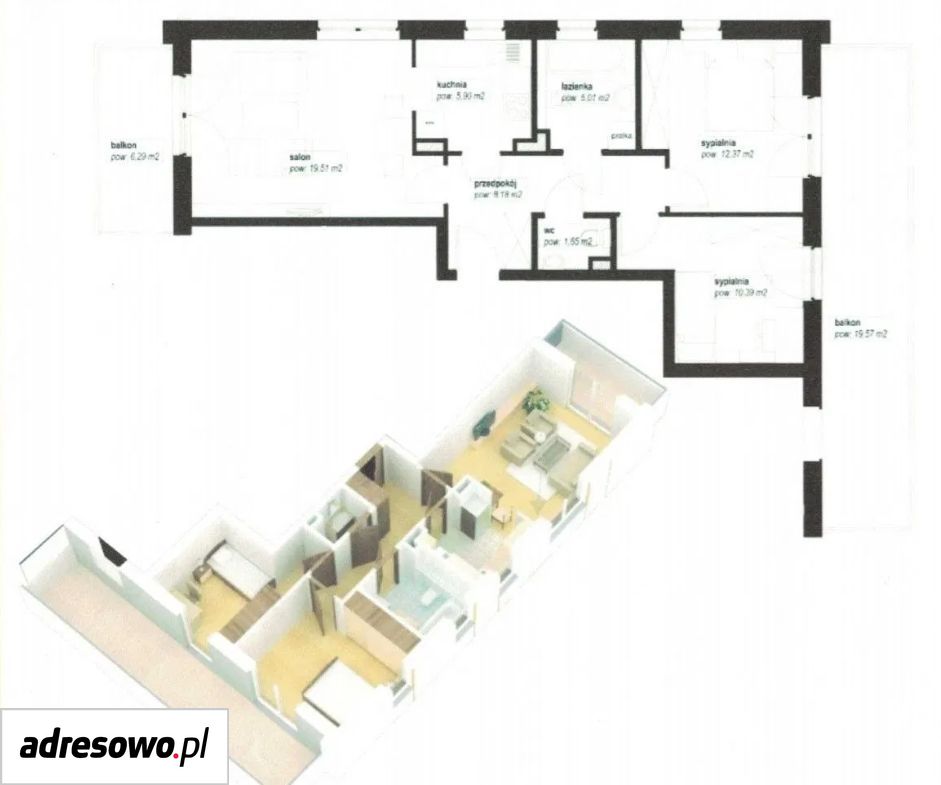 Mieszkanie 3-pokojowe Wrocław Stabłowice, ul. Stabłowicka. Zdjęcie 21