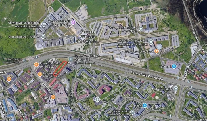 Działka budowlana Kraków Ruczaj, ul. Drukarska