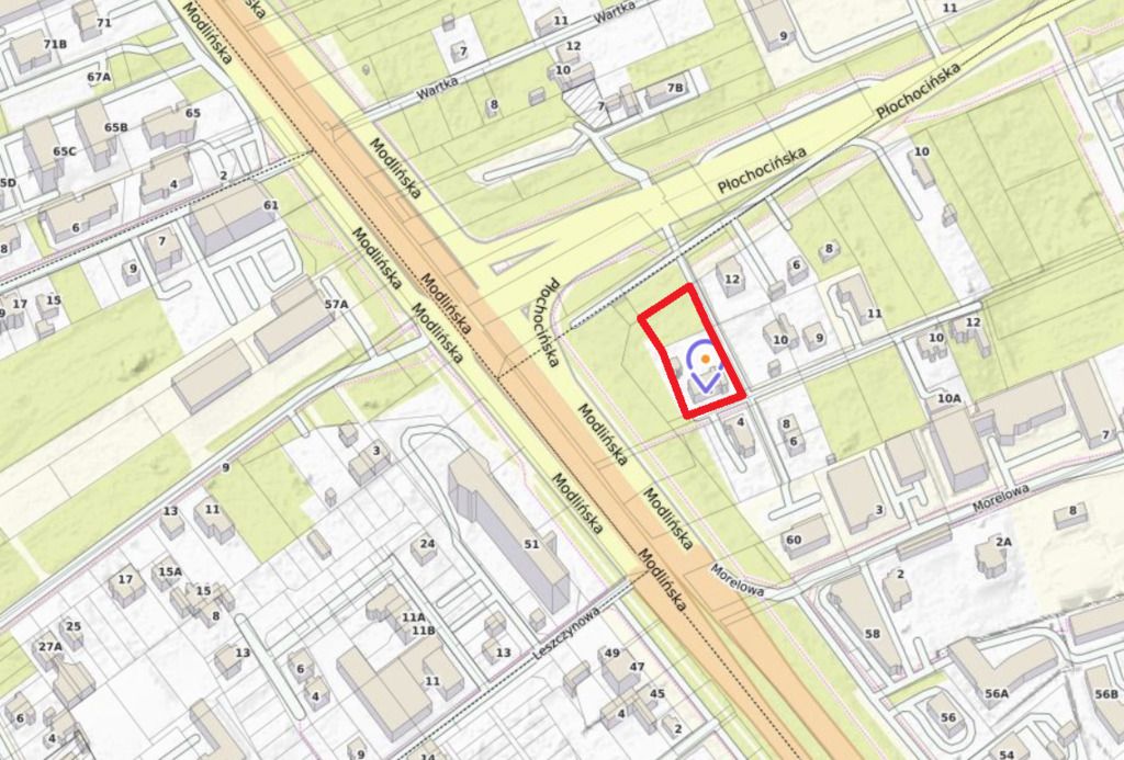 Działka inwestycyjna Warszawa Białołęka, ul. Modlińska. Zdjęcie 13