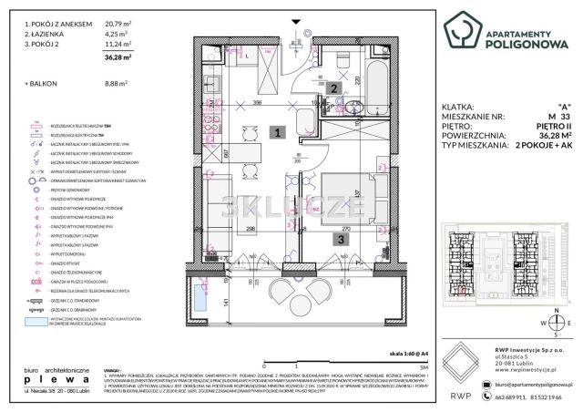 Mieszkanie 2-pokojowe Lublin Sławin. Zdjęcie 2