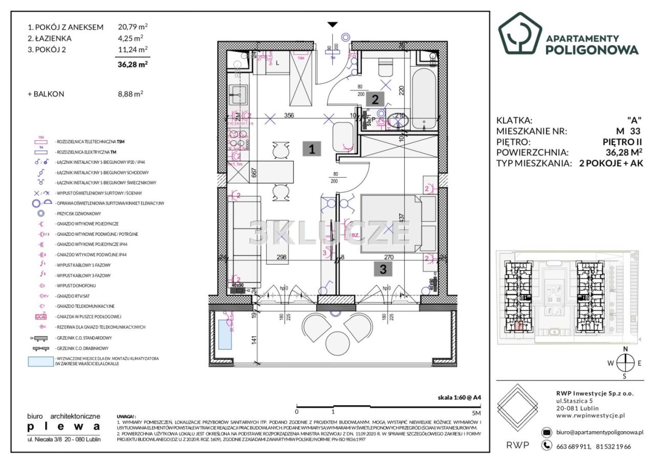 Mieszkanie 2-pokojowe Lublin Sławin. Zdjęcie 2