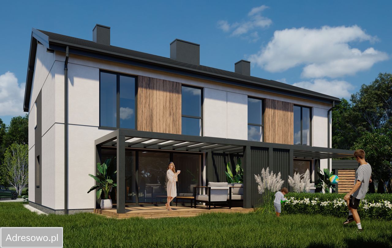 bliźniak, 6 pokoi Łódź Wilanów, ul. Marmurowa. Zdjęcie 2