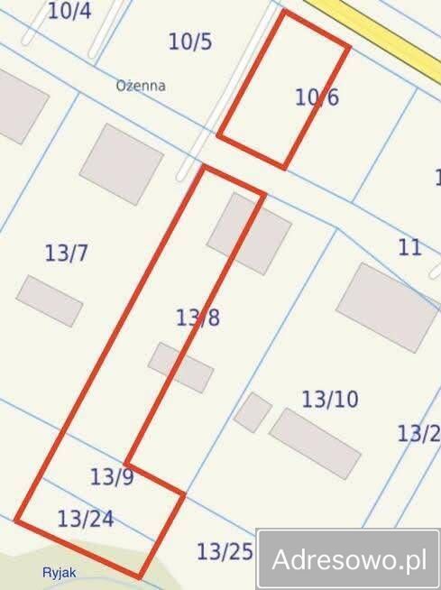 Działka budowlana Ożenna. Zdjęcie 2