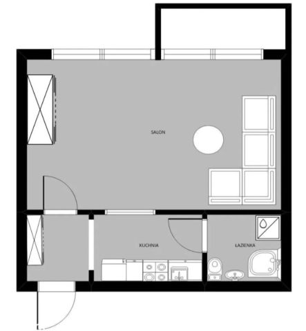 Mieszkanie 1-pokojowe Wrocław Krzyki, ul. Lubuska. Zdjęcie 18