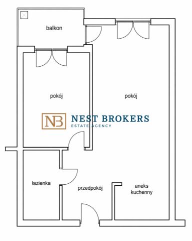 Mieszkanie 2-pokojowe Kraków Płaszów, ul. Koszykarska. Zdjęcie 2