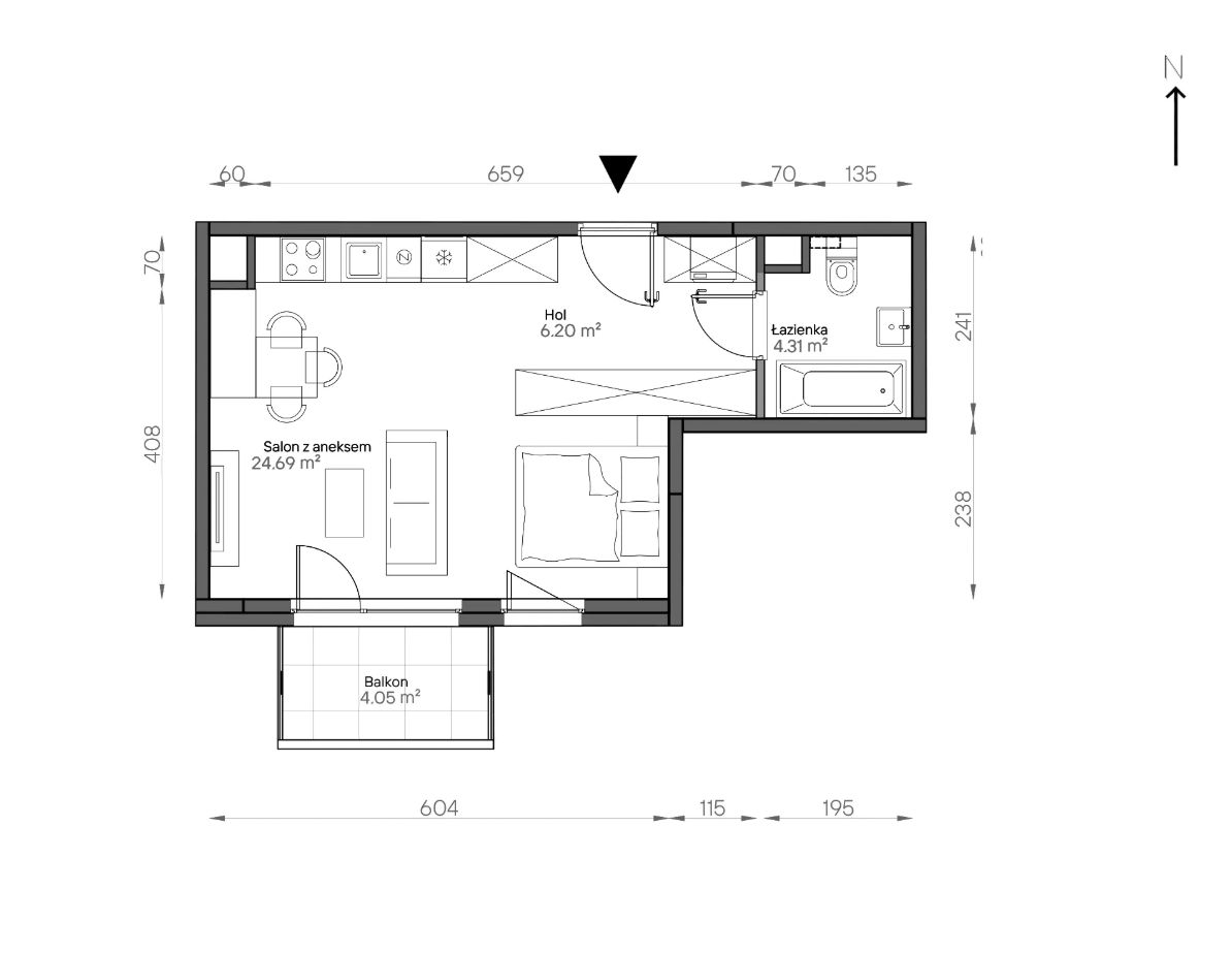 Mieszkanie 1-pokojowe Warszawa Praga-Południe, ul. Podskarbińska. Zdjęcie 7