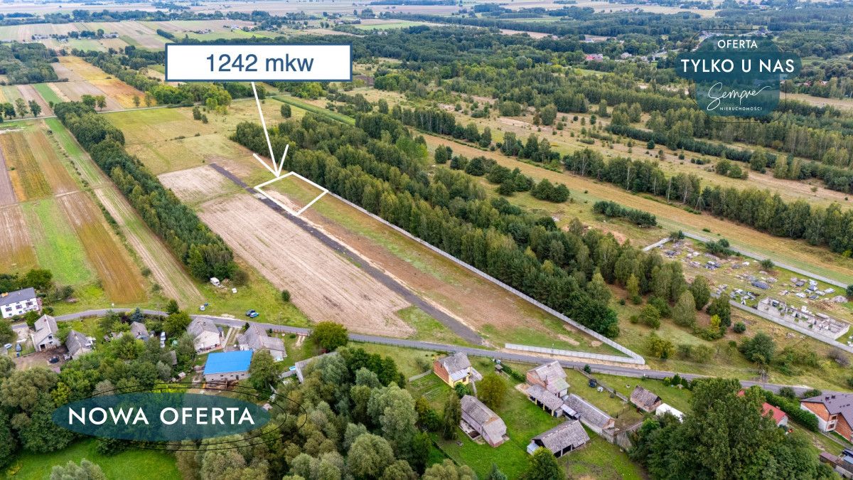 Działka budowlana Rembieszów. Zdjęcie 1