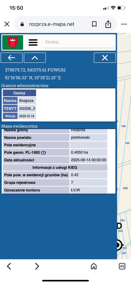Działka rolna Gieski. Zdjęcie 3