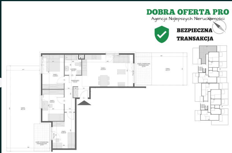 Mieszkanie 4-pokojowe Gdańsk Jasień, ul. Konrada Guderskiego. Zdjęcie 10