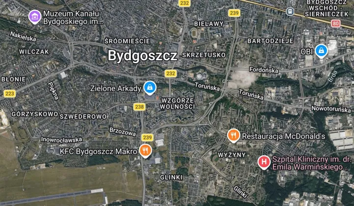 Mieszkanie 3-pokojowe Bydgoszcz Wzgórze Wolności