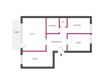 Mieszkanie 3-pokojowe Łódź Radogoszcz, ul. 11 Listopada. Zdjęcie 4