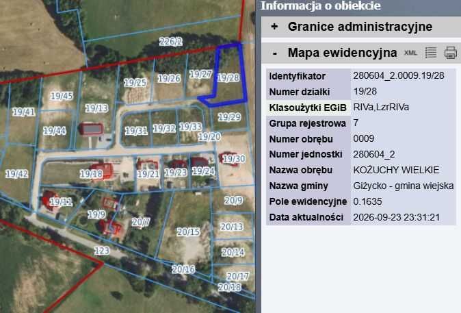Działka budowlana Kożuchy Wielkie. Zdjęcie 3