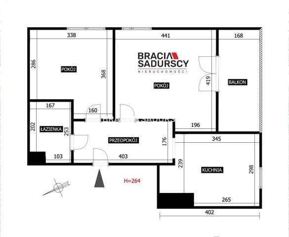 Mieszkanie 2-pokojowe Kraków Czyżyny, ul. Bolesława Orlińskiego. Zdjęcie 4