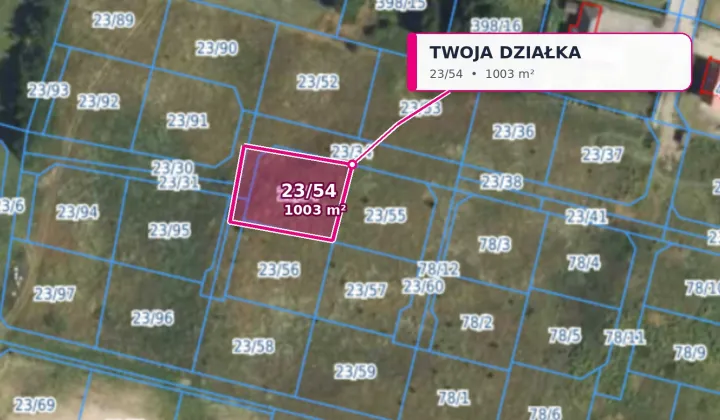 Działka budowlana Wilkaski