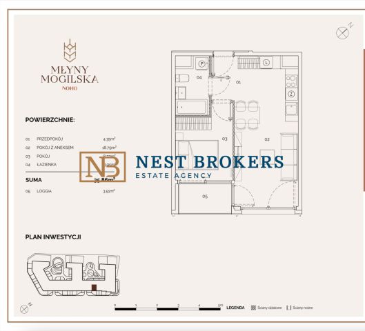Mieszkanie 2-pokojowe Kraków Grzegórzki, ul. Mogilska. Zdjęcie 13