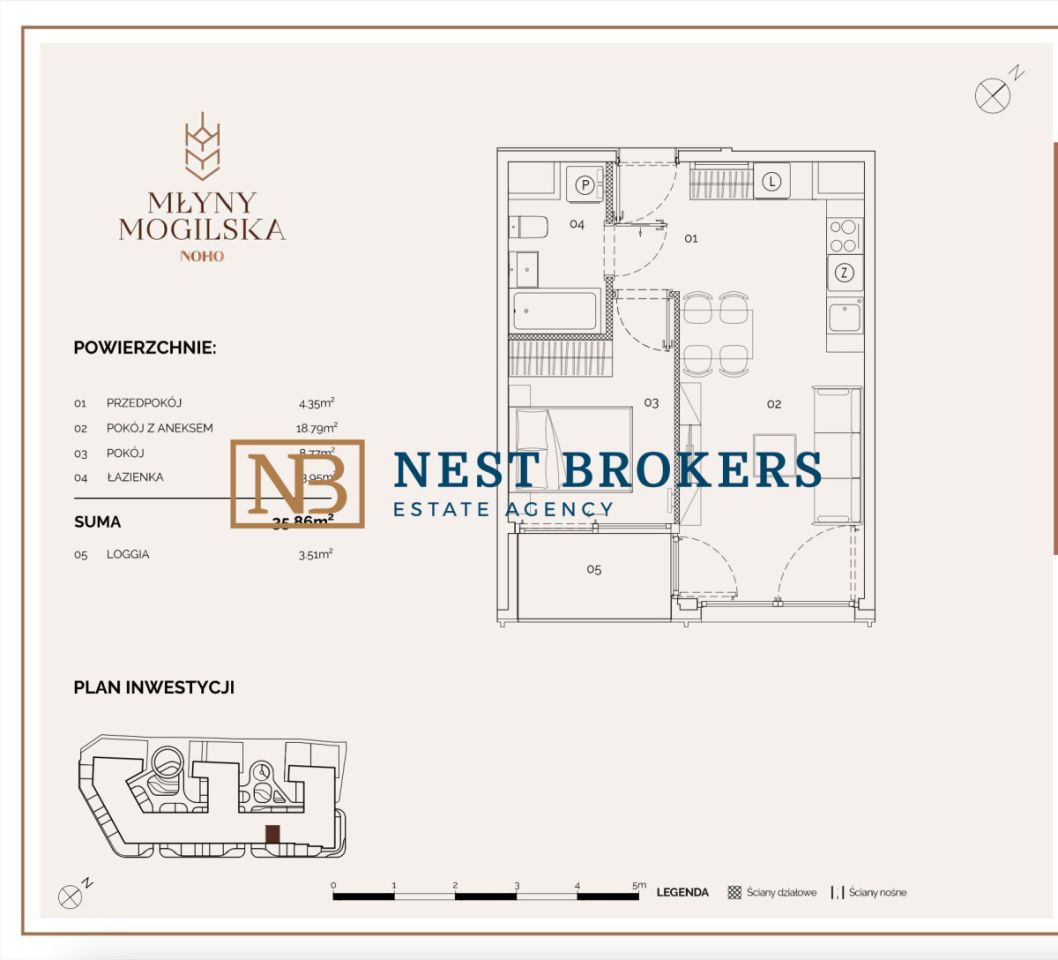 Mieszkanie 2-pokojowe Kraków Grzegórzki, ul. Mogilska. Zdjęcie 13