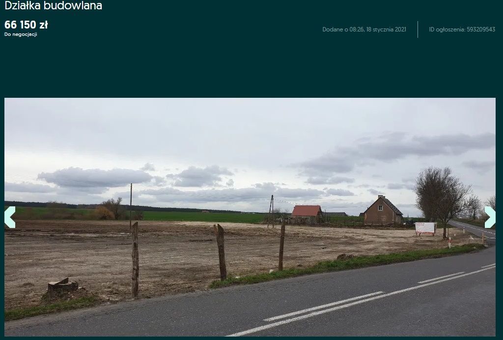 Działka budowlana Nieznań. Zdjęcie 2