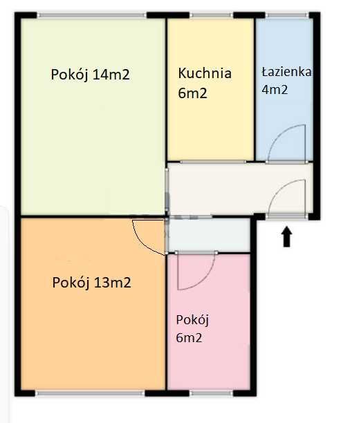 Mieszkanie 3-pokojowe Wrocław Krzyki, ul. Wróbla. Zdjęcie 3