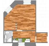 Mieszkanie 1-pokojowe Łódź Górna, ul. Zarzewska. Zdjęcie 3