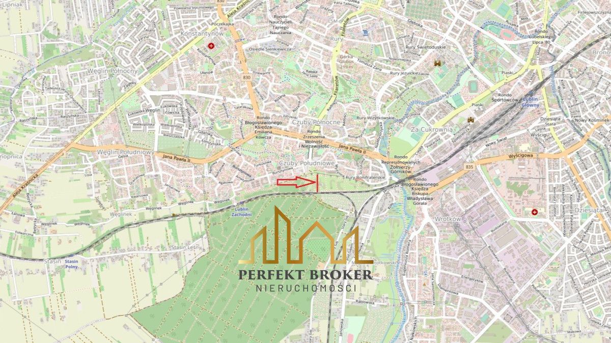 Działka inwestycyjna Lublin Rury Bonifraterskie, ul. Wyżynna. Zdjęcie 7