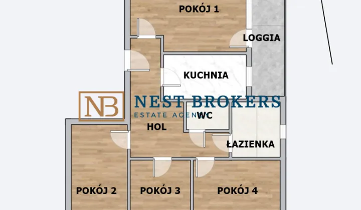 Mieszkanie 4-pokojowe Kraków, ul. Leonida Teligi