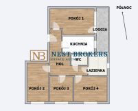 Mieszkanie 4-pokojowe Kraków, ul. Leonida Teligi