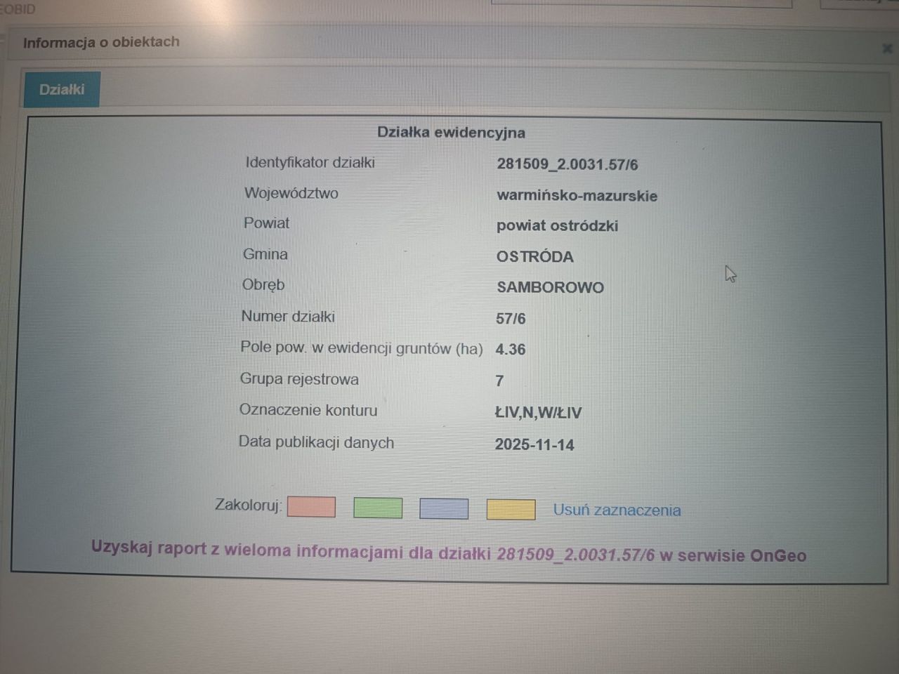 Działka rolna Samborowo. Zdjęcie 2