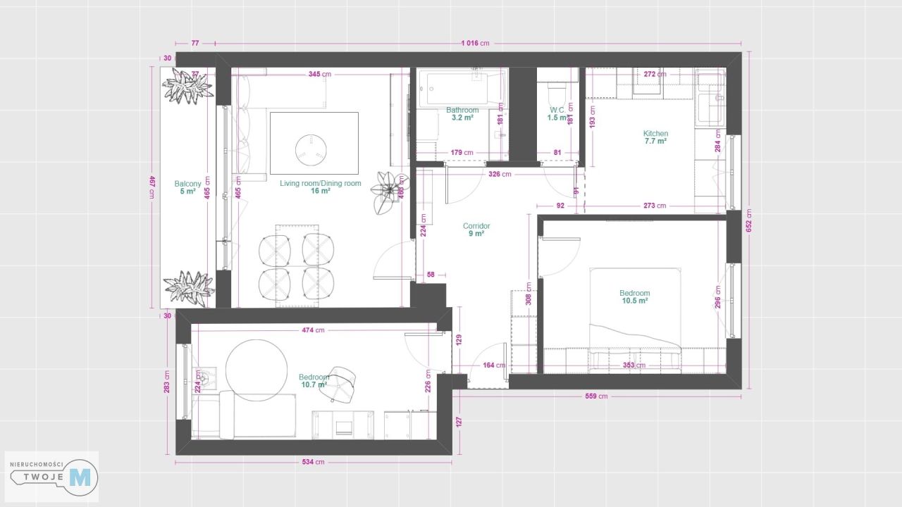 Mieszkanie 3-pokojowe Kielce KSM, ul. Daleka. Zdjęcie 16