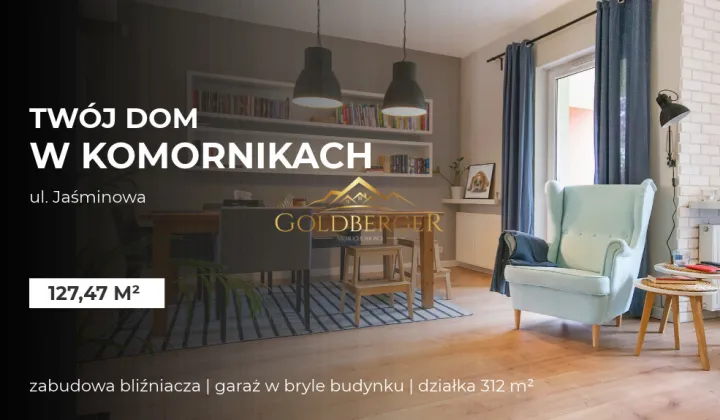 bliźniak, 4 pokoje Komorniki, ul. Jaśminowa