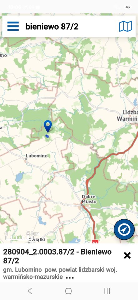 Działka rolna Bieniewo. Zdjęcie 2