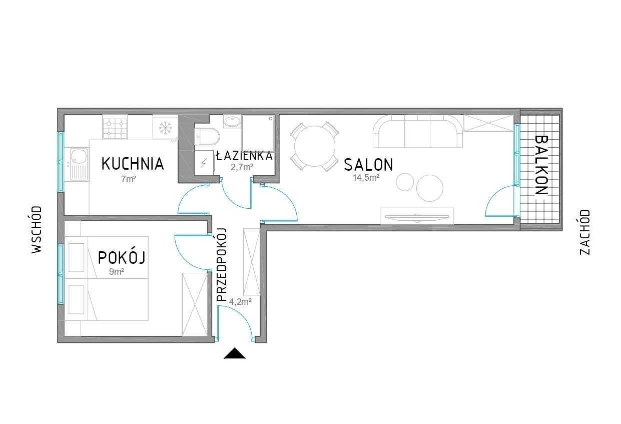 Mieszkanie 2-pokojowe Police, ul. Wojska Polskiego. Zdjęcie 7