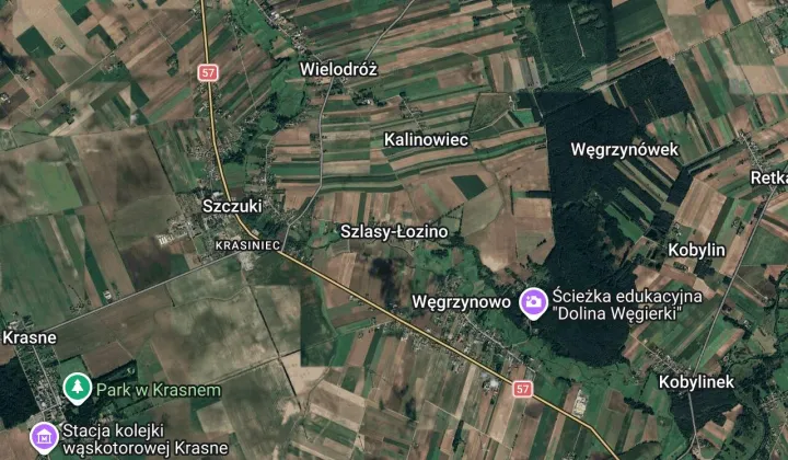 Działka budowlana Szlasy-Łozino