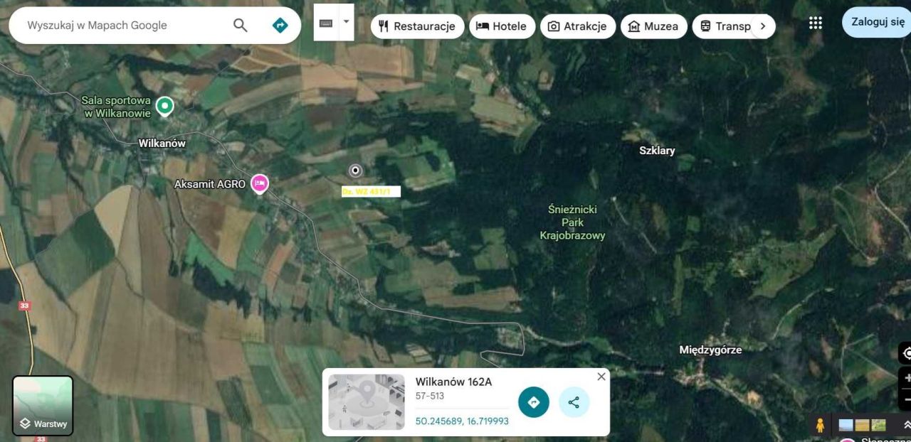 Działka budowlana Wilkanów. Zdjęcie 2
