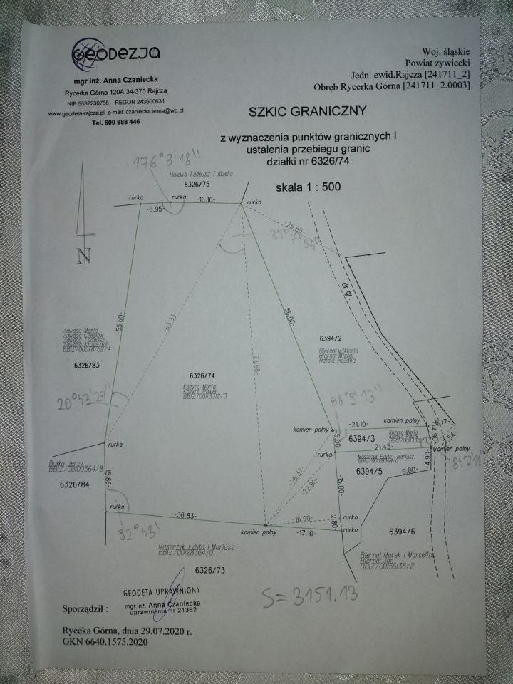 Działka budowlana Rycerka Górna Kolonia. Zdjęcie 14