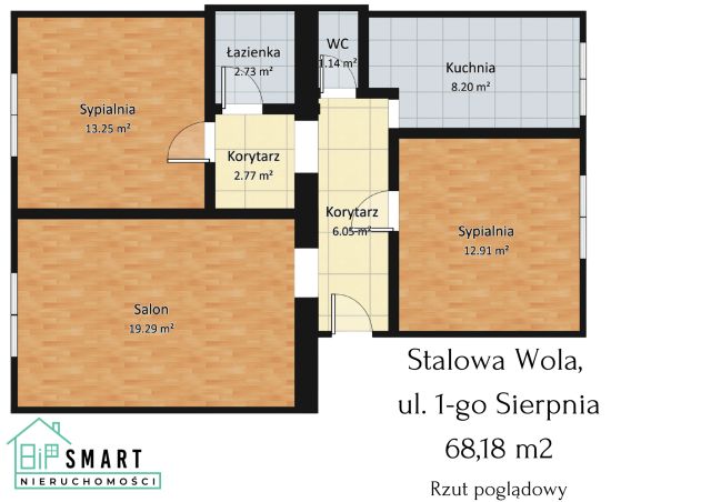 Mieszkanie 3-pokojowe Stalowa Wola, ul. 1 Sierpnia. Zdjęcie 15