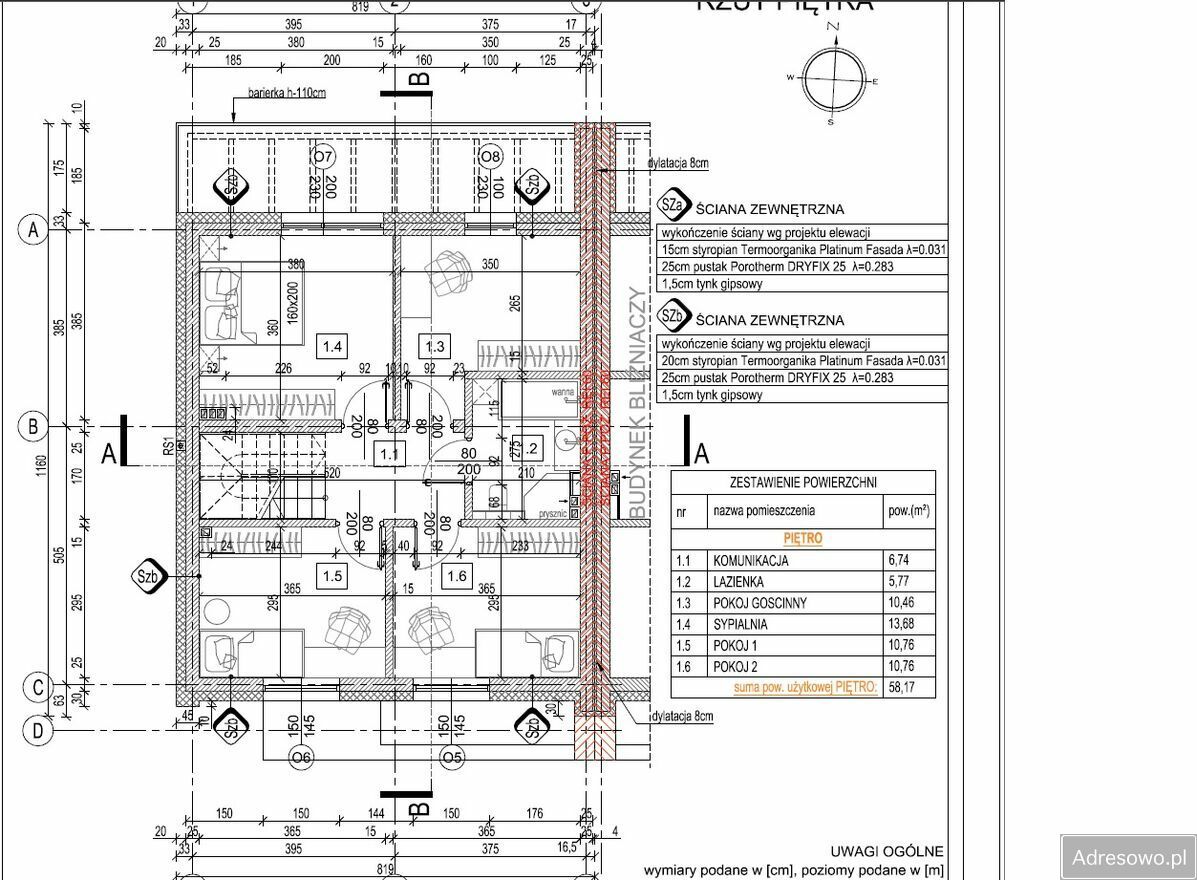 dom szeregowy, 5 pokoi Chorzenice, ul. Nowa. Zdjęcie 2